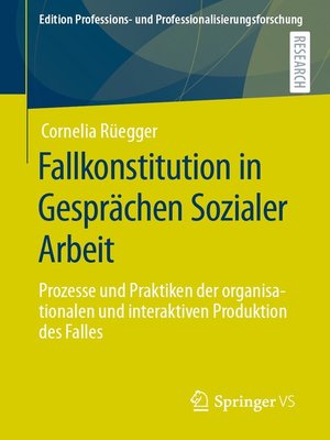 cover image of Fallkonstitution in Gesprächen Sozialer Arbeit